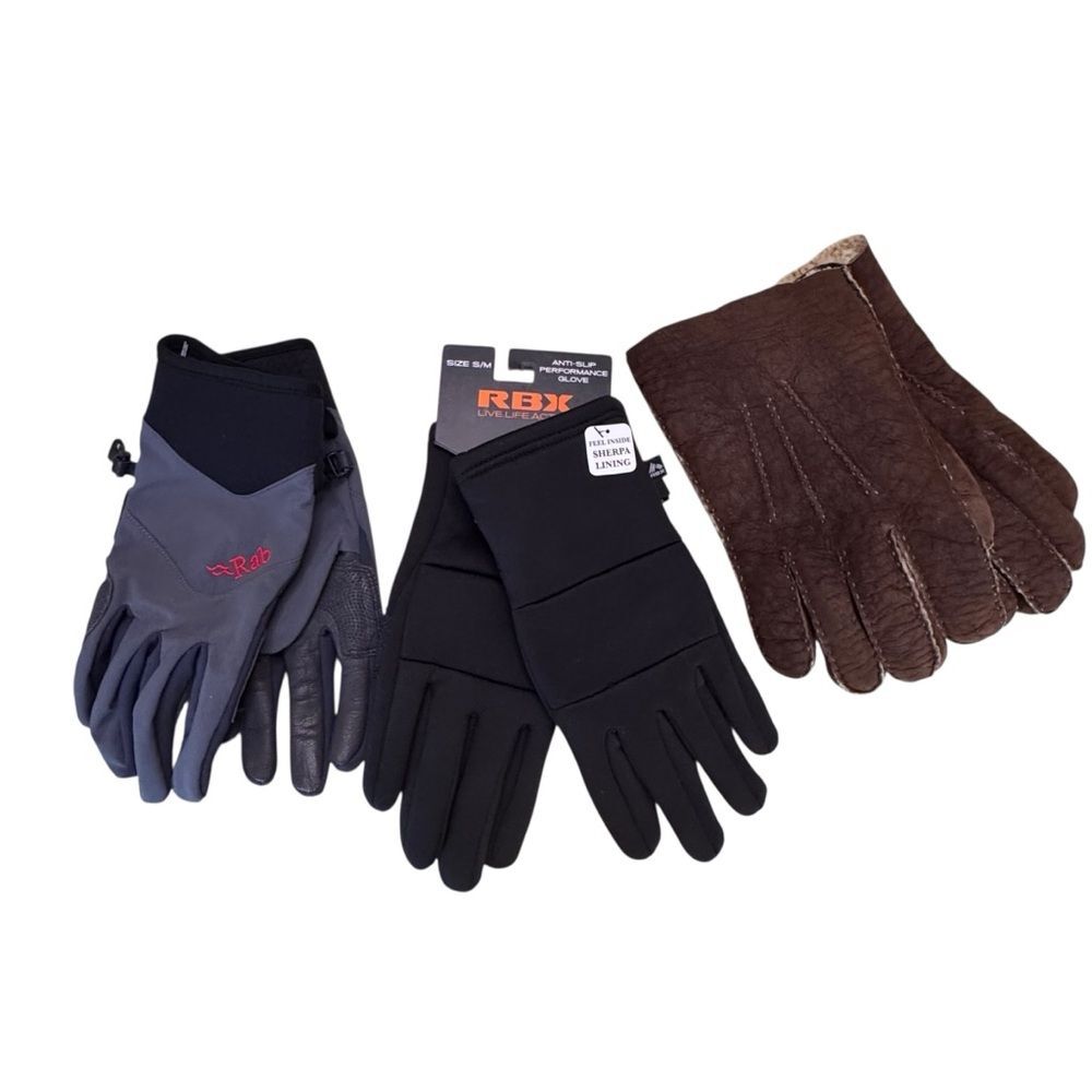 Men's Winter Ski Snowboard Warm Gloves BUNDLE OF 3